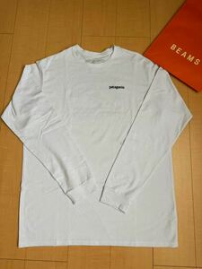 美品 Patagonia パタゴニア Logo T-SHIRT ロングスリーブ　メンズ・ロングスリーブ レスポンシビリティー Lサイズ beams購入