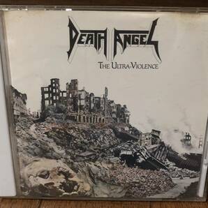 DEATH ANGEL ultra-violence 1987年スラッシュメタル1990年版帯なしステッカー付き exodus metallica testament megadeth overkillの画像1