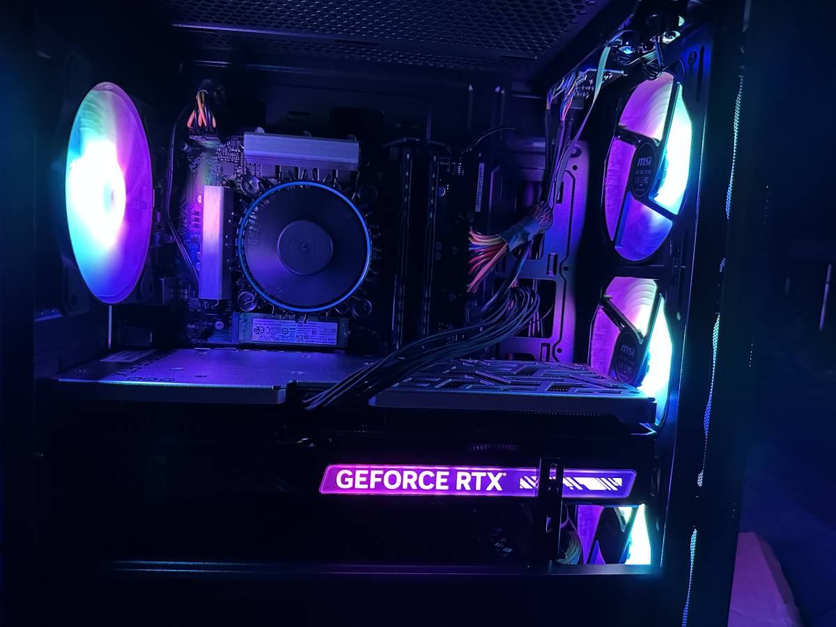 ゲーミングPC AI画像生成等Core i7 12700/B660/NVMe/RTX4070Ti