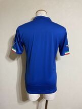 【美品】PUMA プーマ サッカー イタリア代表 2014 ホーム ユニフォーム トップス USサイズS 半袖 ブルー 744288_画像2