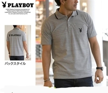 4Lサイズ！ブランド品！PLAYBOY！高貴品格！紳士的！しっかり素材！半袖ポロシャツ！新品タグ付き！_画像1