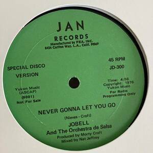 Jobell And The Orchestra De Salsa / Zebra - Never Gonna Let You Go / Closer To The Feeling 12 INCH