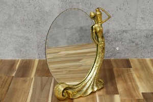 PB3FS62b класть type зеркало произведение искусства зеркало зеркало овальный type Gold интерьер украшение женщина орнамент украшение elegant 
