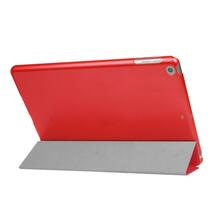 iPad ケース iPad5 / iPad6 / iPad Air1 / iPad Air2 兼用 三つ折スマートカバー PUレザー アイパッド カバー スタンド機能 レッド_画像2