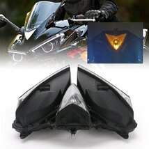 yamaha R3 R25 2015-2018 V2 オートバイ 社外品 　ヘッドライト　ヘッドランプ LED 部品_画像2