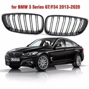 グロスブラックフロントバンパーグリルグリル bmw 3 シリーズ gt F34 2013-2020 320i 328i 335