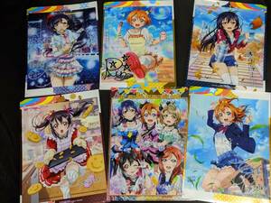 ☆クリアファイル☆ ラブライブ! 2nd Season BD/DVD ゲーマーズ特典 全6枚 コンプセット　 穂乃果ことり海未凛花陽真姫絵里希にこ / gf32