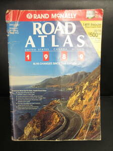 【中古】地図帳 「ROAD ATLAS 1989」 アメリカ・カナダ・メキシコ」 洋書：英語 大判 本・書籍・古書