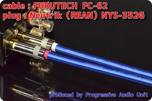 □□ FURUTECH FC-62＋RCA Gp_plug（NYS352G）/0.70m×2本