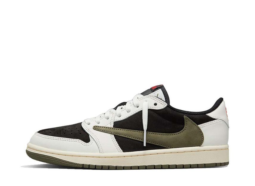 Travis Scott Nike WMNS Air Jordan 1 Low OG Medium Olive 24.5cm