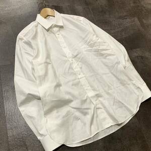 C* high class luxury clothes ' Italy made ' SAINT LAURENT sun rolan long sleeve cotton 100% dress shirt / shirt size:40 tops gentleman clothes 