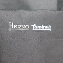 ITYTL5BEUZ0G 即決 本物 超美品 HERNO ヘルノ GORE-TEX LAMINAR ダウンコート アウター メンズ ブラック 黒 サイズ46_画像8
