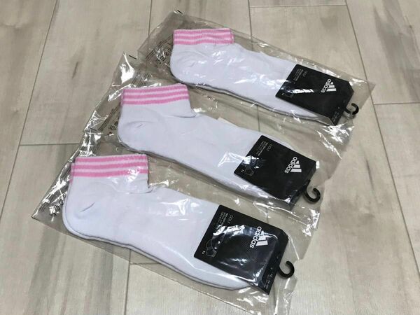 adidas 靴下 ウィメンズ スリーストライプ アンクルソックス adidas Golf/アディダスゴルフ 3足セット