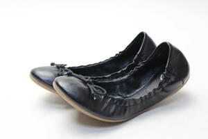  new goods!ing original leather Mini ribbon pumps (22cm2E)/157