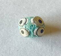 Glass Eye bead Western Asia Phoenicia c.6th-4th century B.C. D.1.2cm F_画像5