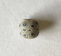 Glass Eye bead Western Asia Phoenicia c.6th-4th century B.C. D.1.0cm F_画像1