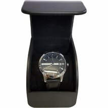 【中古品】ARMANI EXCHANGE アルマーニ エクスチェンジ AX2101 メンズ腕時計 文字盤ブラック ベルト純正品 クオーツ 不動 L47221RE_画像2