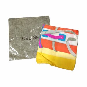 【中古品】 CELINE セリーヌ スカーフ タグ無し 約84×83cm ファッション小物 レディースファッション 本体のみ N14465RK