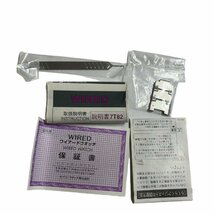 J7_912RE【中古品】SEIKO セイコー WIRED ワイアード クロノグラフ 腕時計 ウォッチ 青文字盤 7T82 0AR1 動作確認済 箱有_画像2