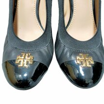 ◆中古品◆TORY BURCH トリーバーチ ウェッジソール ヒール 金具 パンプス サイズ:5.5(22.5cm) ブラック系 R47788_画像5