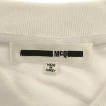 ◆中古品◆McQ アレキサンダーマックイーン 半袖 ポロシャツ ロゴ ワッペン 白系 メンズ Mサイズ R74063NSC_画像5