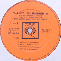 Stan Getz / Bob Brookmeyer '65　YS-466-C '65 JPオリジナル盤　prod Teo Macero　カンパニースリーブ付属　ゲッツ / ブルックメイヤー'65_画像5