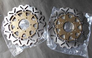 Arashi製 WAVEDISC ウエイブディスク034金n 新品 ZX-10R (04-07) / ZX-6R ZX-6RR (05-06)(07) ZX10R ZX6R ZX6RR　フロント用 アラシ