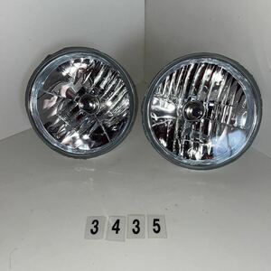  air cooling T-1 T-2 T-3 Karmann-ghia crystal lens multi reflector head light 2 piece set round 8 -inch Volkswagen NO.3435