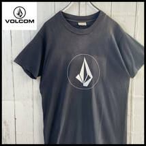 最終値下げ！【USED】ボルコム VOLCOM Tシャツ ビッグロゴ 90s USA 古着 ブラック Mサイズ ☆送料無料☆_画像1