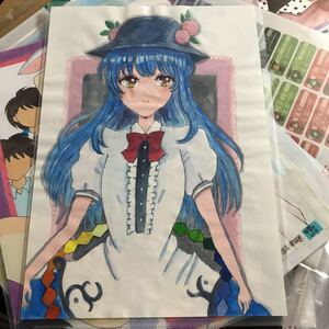 Art Auction Hinanai Tenshi handwritten illustration, comics, anime goods, hand drawn illustration