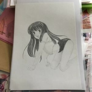 Art hand Auction ニャンニャン手書きイラスト, コミック, アニメグッズ, 手描きイラスト