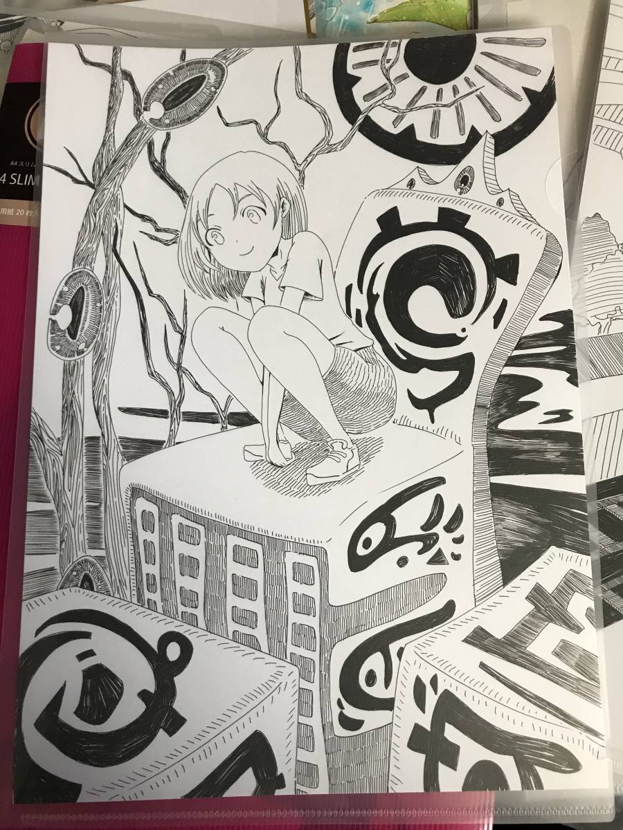 girl 1 handwritten illustration, comics, anime goods, hand drawn illustration