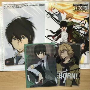 家庭教師ヒットマンREBORN!　最強のカルネヴァーレ2008 ～in 中野サンプラザ～　雲雀恭弥　DINO　合計５枚　クリアファイル (8852)