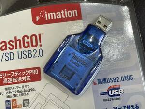 ★【メモリースティック Duo SDメモリーカード 等用 USBカードリーダー/ライター】imation イメーション FlashGO!★未使用品 送料300円～