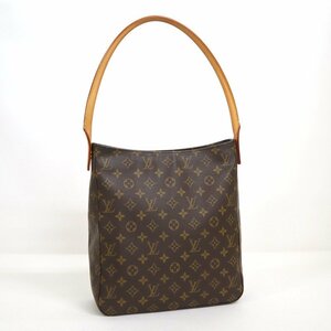 【LOUIS VUITTON】ルイヴィトン ルーピングGM モノグラム ブラウン M51145 MI1000/肩掛けバッグ/大型バッグ/2j1871