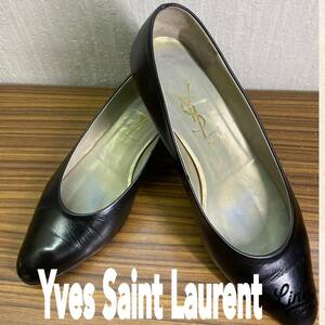 靴 ◆ YvwsSantLaurent ◆ パンプス 36.5 / 約２３～２３．５ｃｍ ＢＬＡＣＫ ◆ イヴ サンローラン ◆ レディース シューズ 現状品