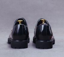 最高級 新品 ビジネスシューズ メンズ 本革 レザーシューズ 職人手作り 革靴 上質 フォーマル 紳士靴 大人気 ブラウン 24.5cm~27.5cm_画像5