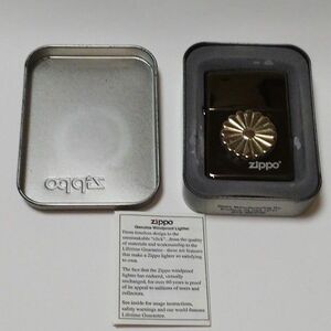 USAzippo 2003製ブラックアイス◆菊御門★未使用品★ヴィンテージ★いきなりお値下げ交渉致しません！