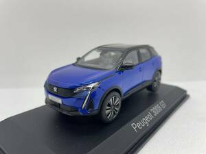 ノレブ 1/43 プジョー Peugeot 3008 GT Black Pack 2021 Vertigo Blue J04-04-160