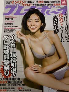 武田玲奈　週刊プレイボーイ　2019年4月15日号　No.15