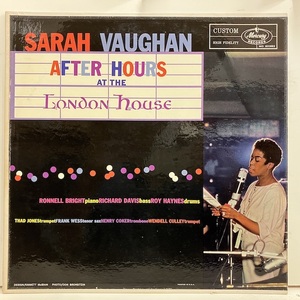 ■即決 VOCAL Sarah Vaughan / After Hours At The London House Mg20383 jv5100 米オリジナル、黒銀Dg Mono サラ・ヴォーン