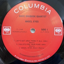 ■即決 JAZZ Dave Brubeck / Angel Eyes cl2348 j38140 米オリジナル、Mono 2eye デイヴ・ブルーベック _画像3