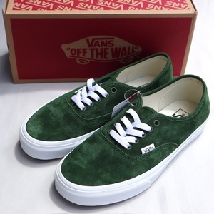 27.5cm Vans AUTHENTIC オーセンティック Pig Suede Douglas Fir バンズ スニーカー 緑色 US9.5