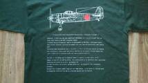 局地戦闘機 紫電改Tシャツ　英文解説　剣部隊 343空　松山空　紫電改のタカ　　　　02_画像2