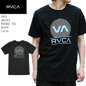 【 RVCA 】 MIRAGE TEE 正規品 ユニセックス ルーカ プリント Tシャツ ブラック L
