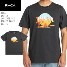 【 RVCA 】 JAY TREE TEE 正規品 ユニセックス ルーカ プリント Tシャツ チャコール XL_画像1