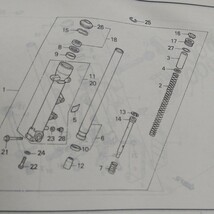 VT250 スパーダ　MC20 フロントフォーク　フォークシール　純正未使用品　リング付　SPADA_画像2