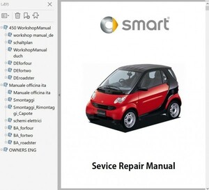 スマート　Smart 　450 (初代) 　整備書 　ボディー修理　　修理書