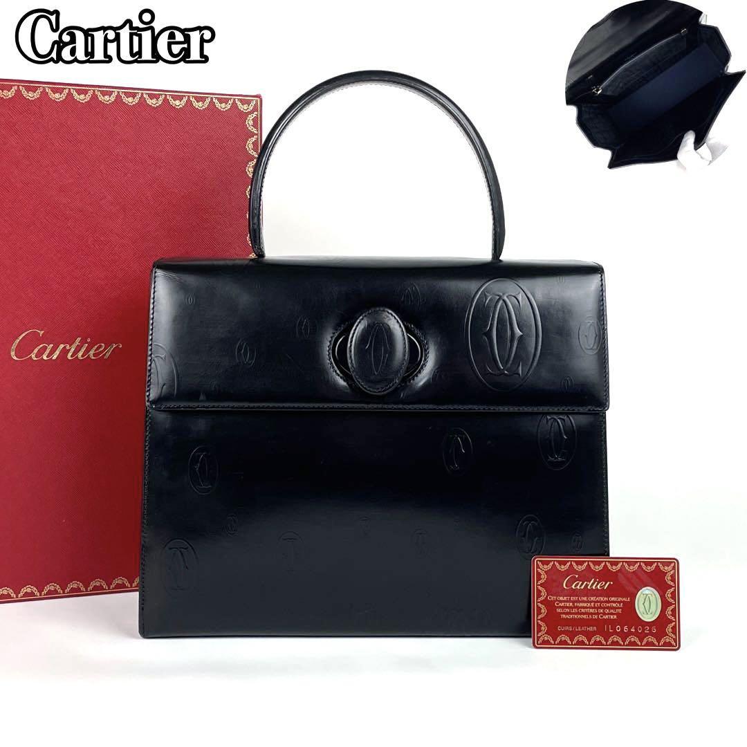 極美品 Cartier カルティエ ハッピーバースデー ハンドバッグ マスト