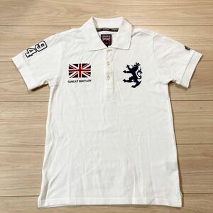 Admiral アドミラル ENGLAND イングランド ポロシャツ 半袖シャツ Sサイズ 白